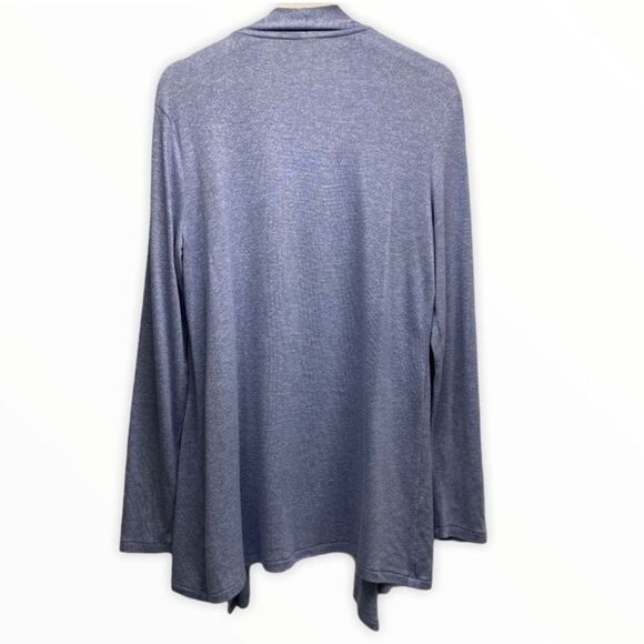 Gap Body Blue Heather Open Front Cardigan size Medium - Picture 2 of 4